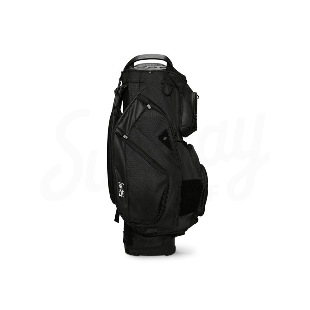 Sunday Golf - Golf Bag - Cart Bag - BIG RIG S-Class Vegan Leather - Black