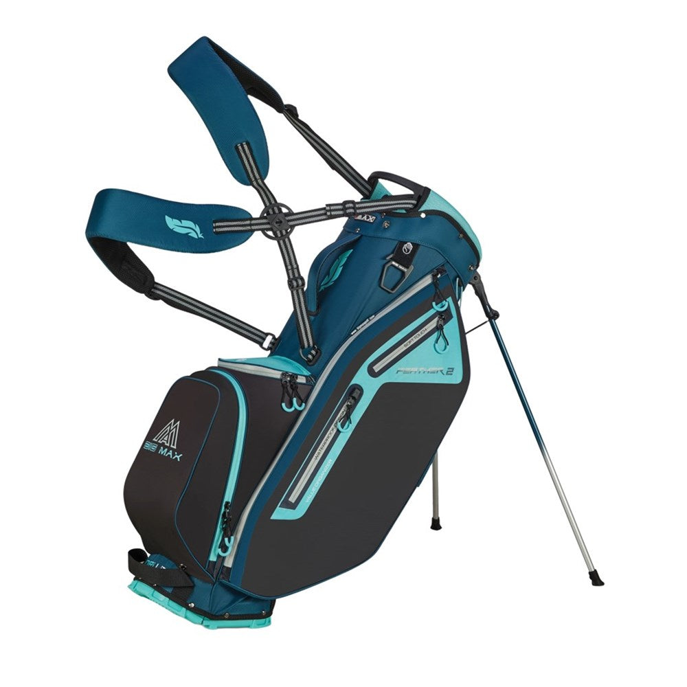 golf bag with stand on a white background