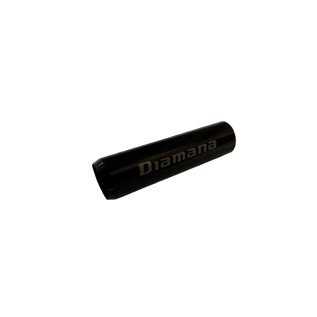 Black cylindrical object with 'Diamana' branding on a white background