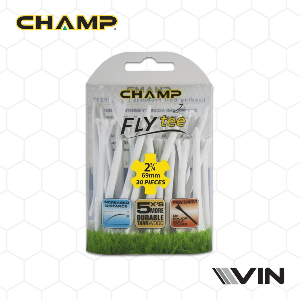 Champ - Zarma Plastic FlyTees Golf Tees 2.34 (30Pc)