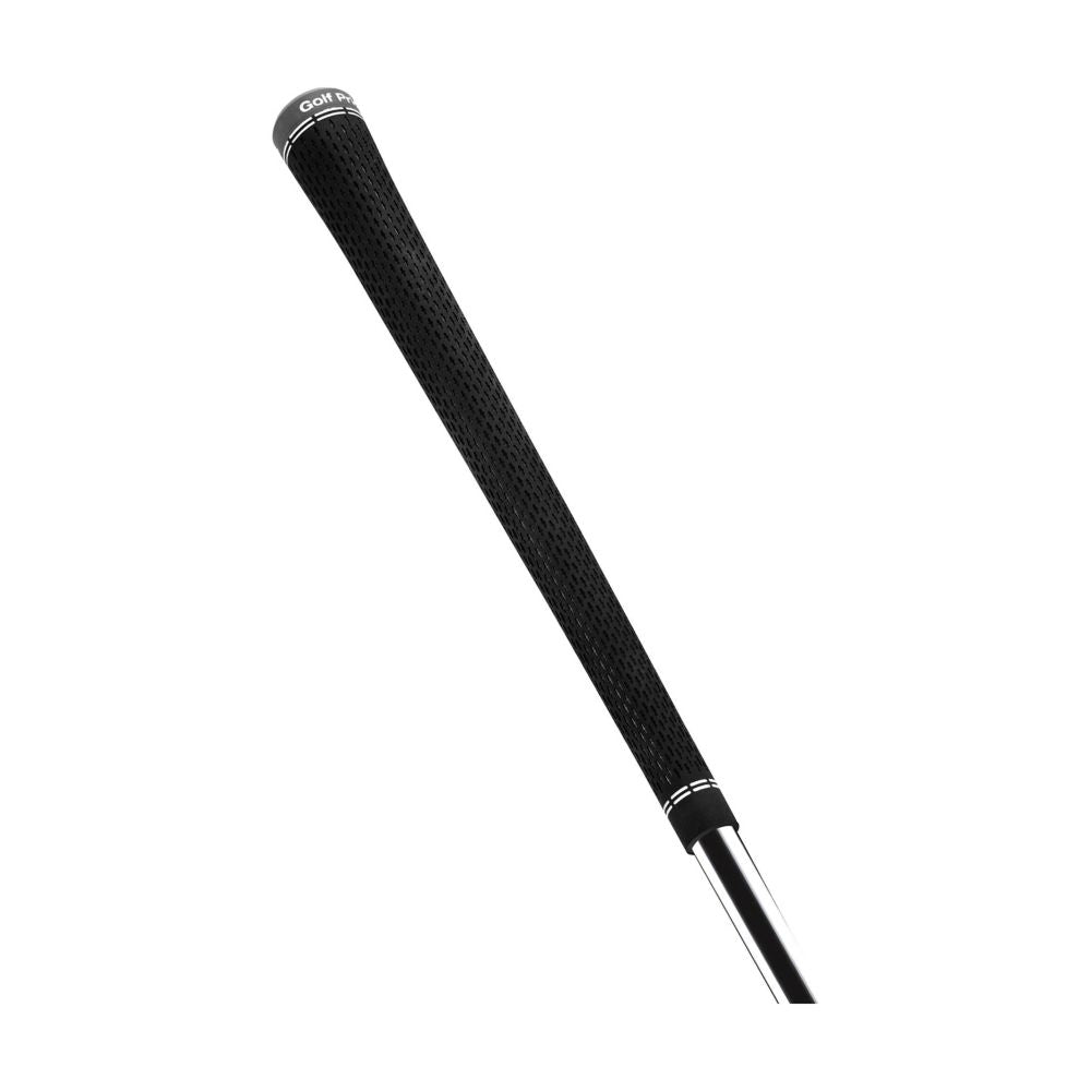 A black Tour Velvet 360 Lite golf club grip with a white logo near the top.