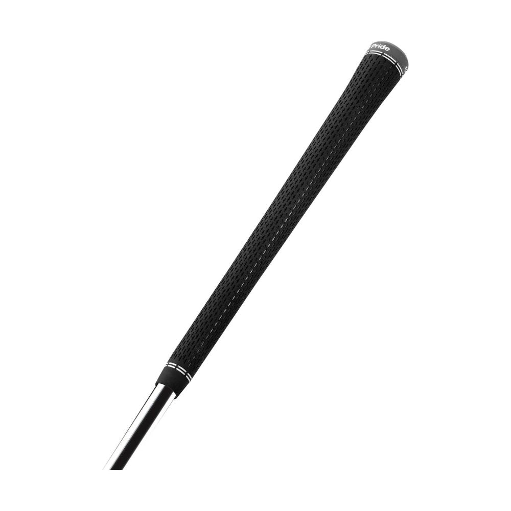 A black Tour Velvet 360 Lite golf club grip with a white logo near the top.