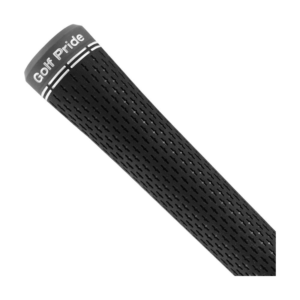 A black Tour Velvet 360 Lite golf club grip with a white logo near the top.
