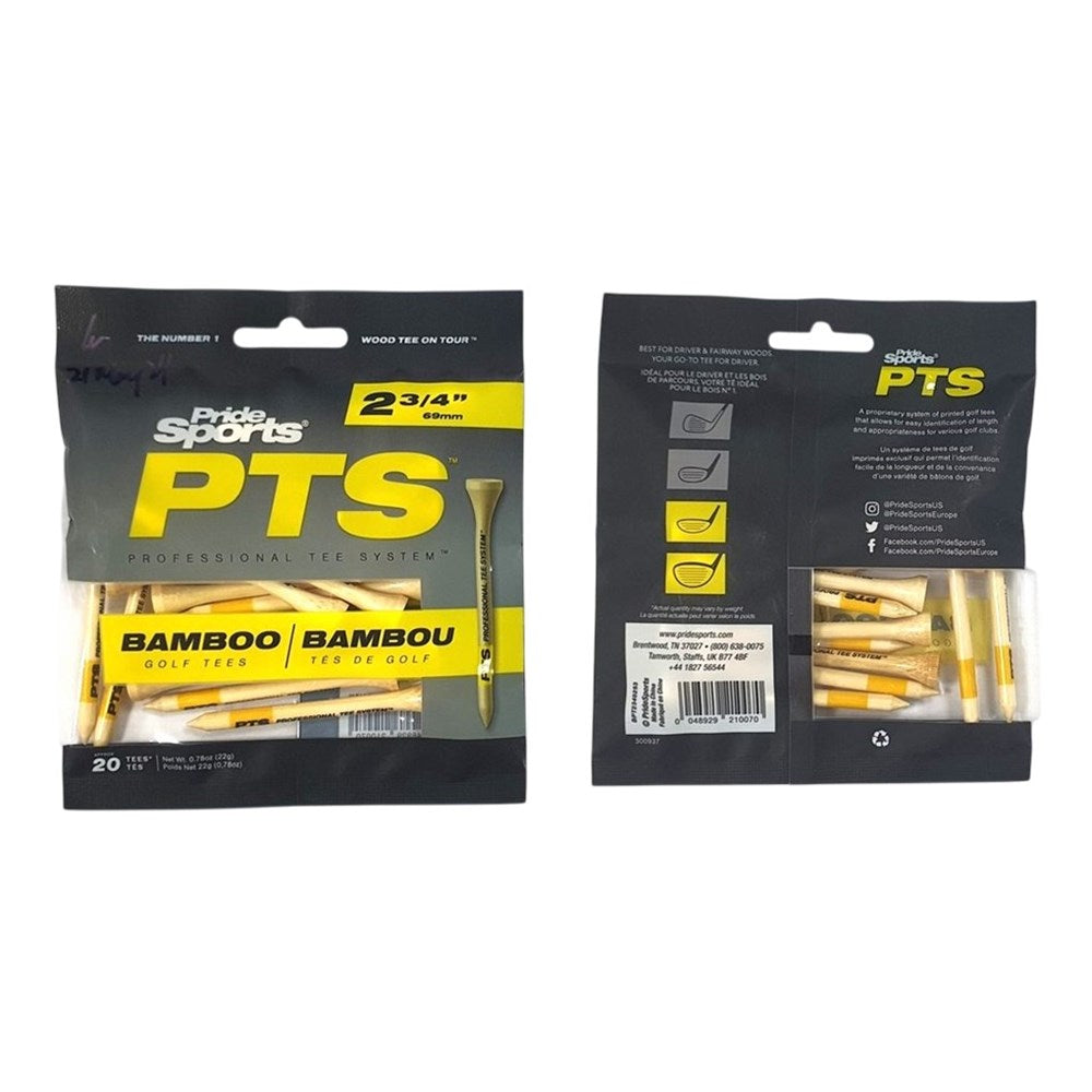 Pride Sports - Bamboo Tee - Pts Green Grass 2.34 (20Pc) - Yellow