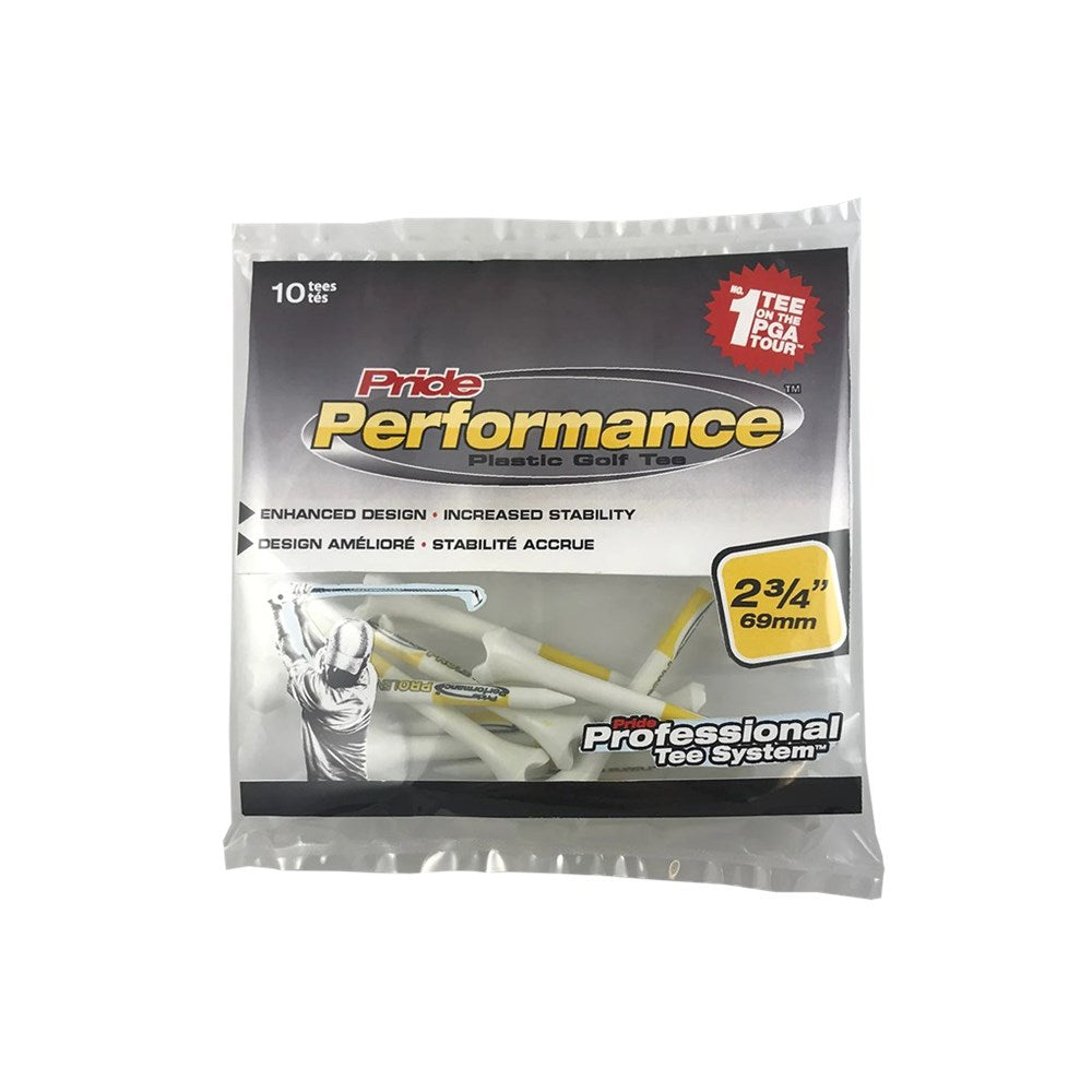 Pride Sports - Plastic Tee - Pts Evo Green Grass 2.34 (10Pc) - White