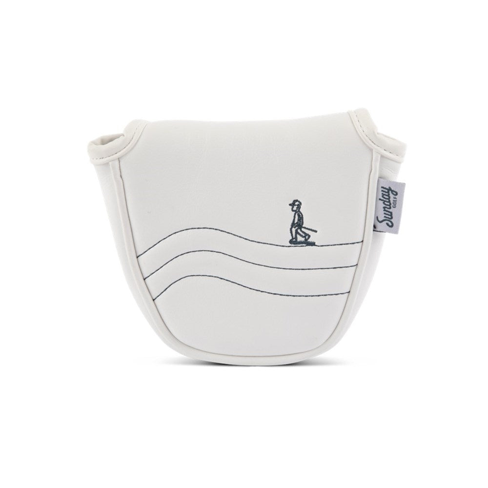 Sunday Golf - Putter Headcover - Mallet - White/Navy
