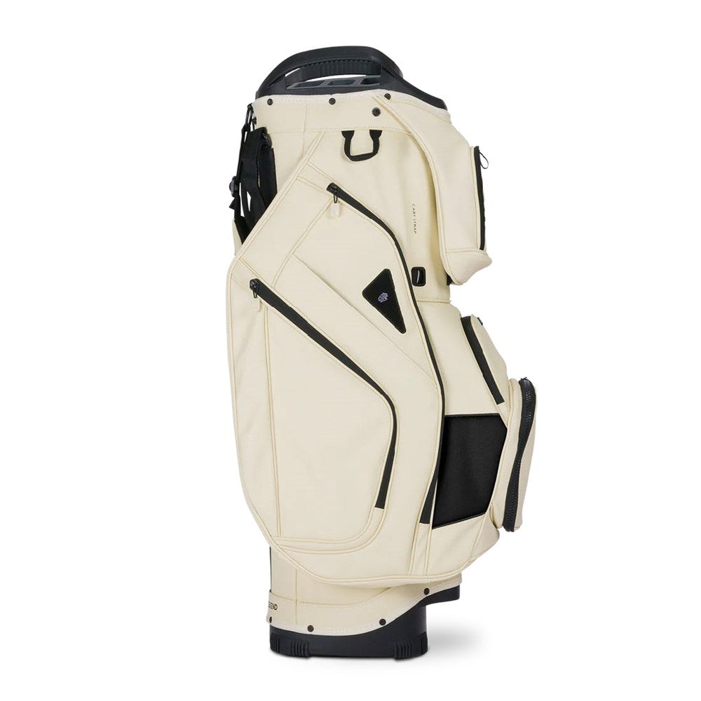Sunday Golf - Golf Bag - Cart Bag - BIG RIG S-Class Vegan Leather - Cream