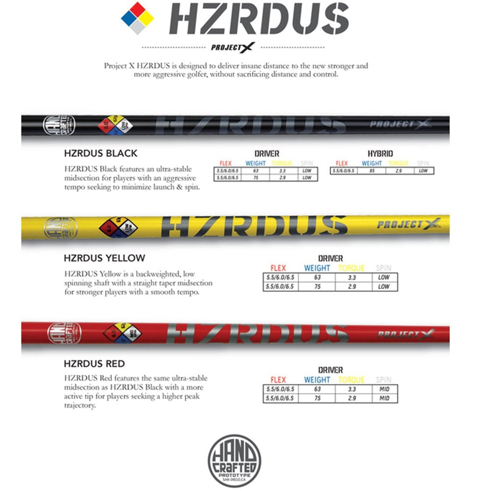 Project X Graphite - HZRDUS HC Red (warranty void)