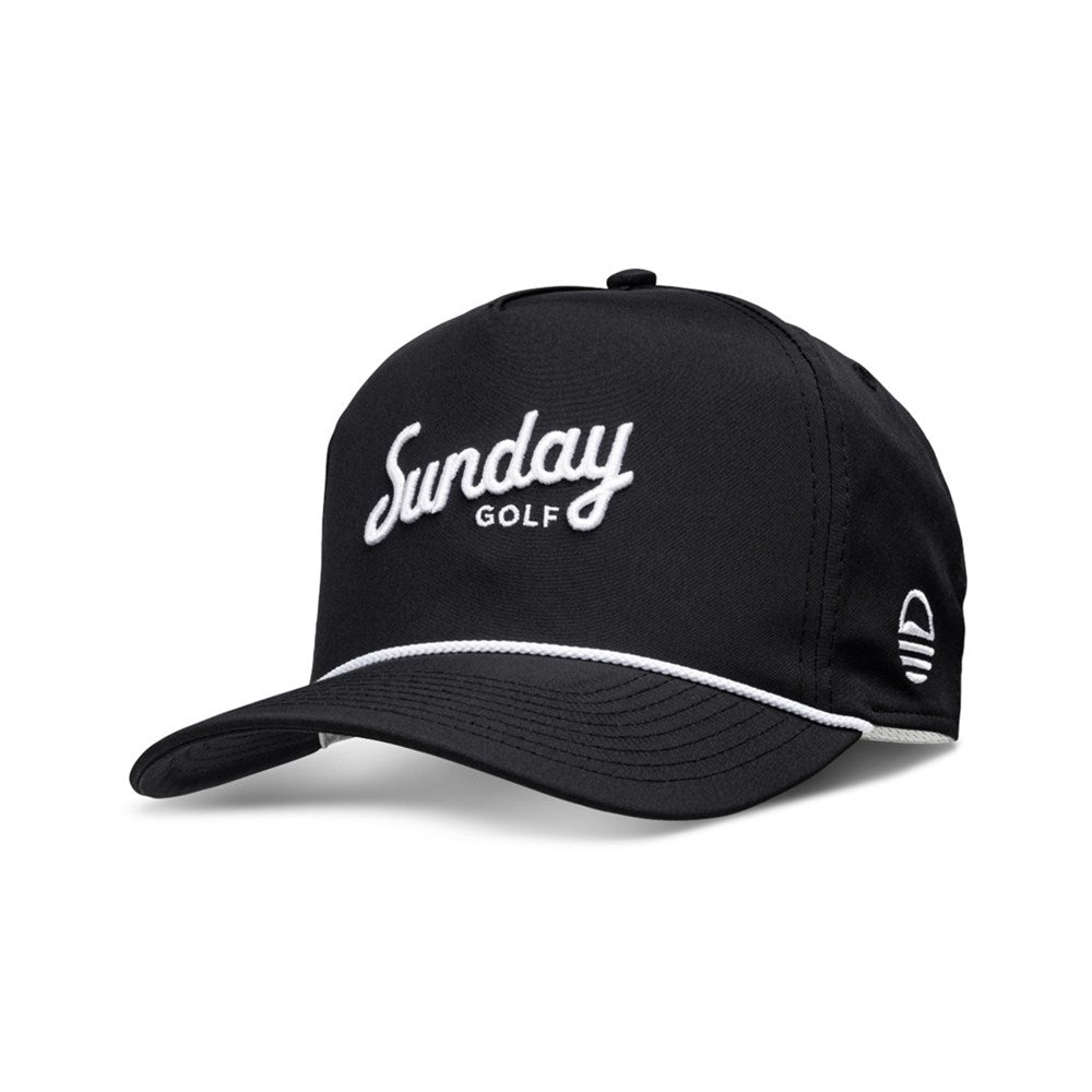 Sunday Golf - Golf Hats/Caps - Rope Hat - Black/White