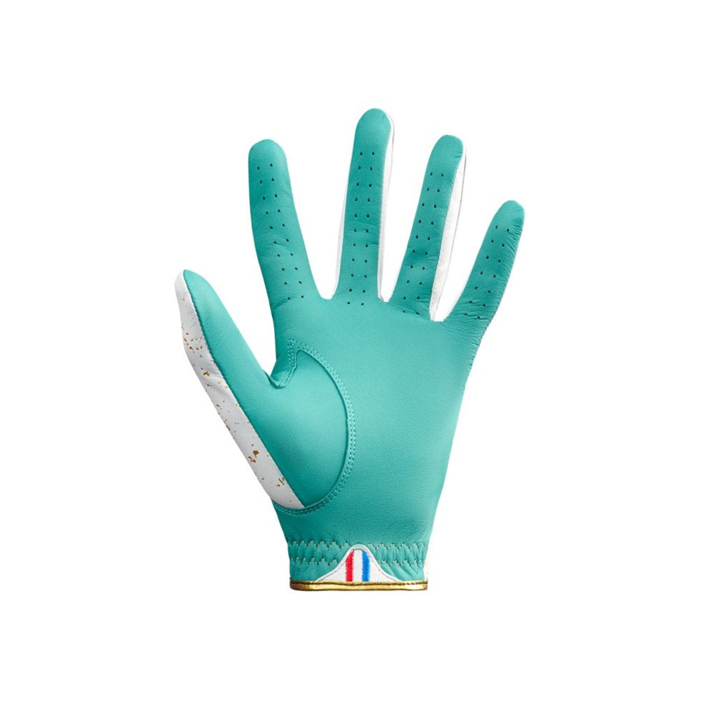 BLURRD - Golf Glove - 24K Collection (Mens) Seafoam Based/White