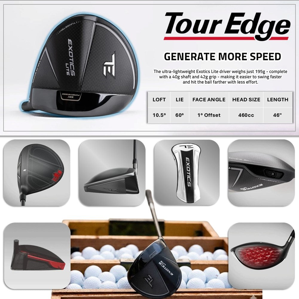 Tour Edge - Driver - Exotics Lite with Ventus White 40R