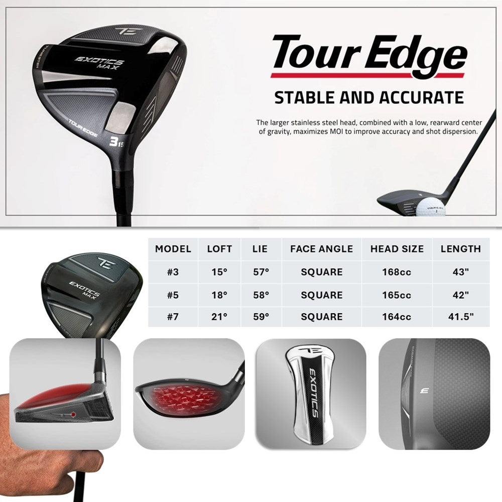 Tour Edge - Fairway - Exotics Max with Ventus Red 60R
