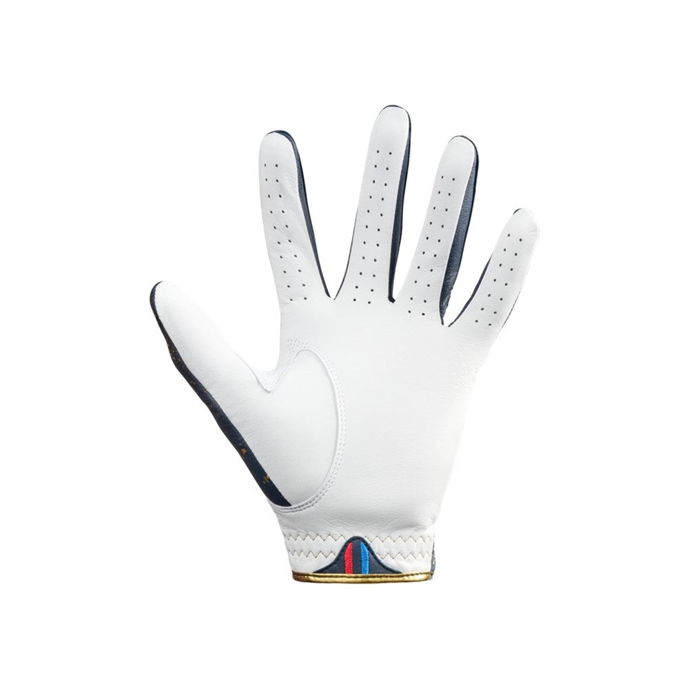 BLURRD - Golf Glove - 24K Collection (Mens) White Based/Navy