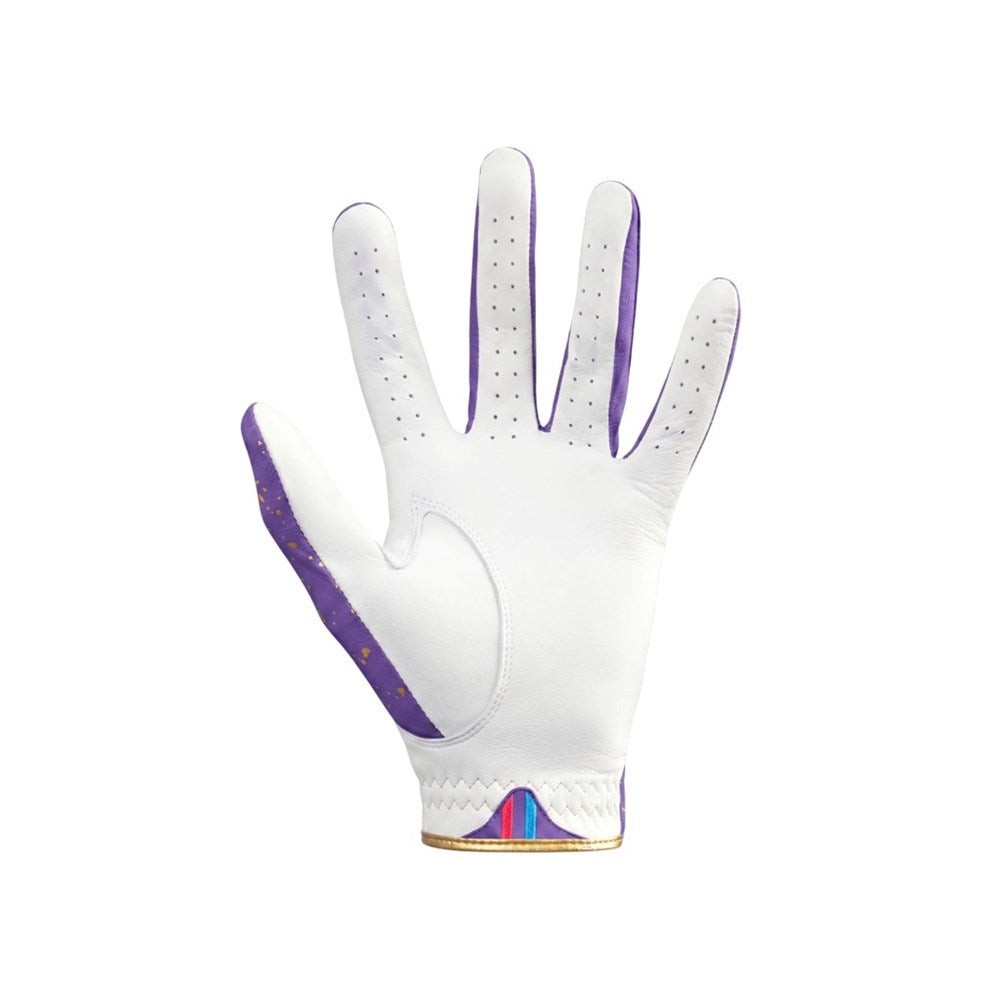 BLURRD - Golf Glove - 24K Collection (Mens) White Based/Purple