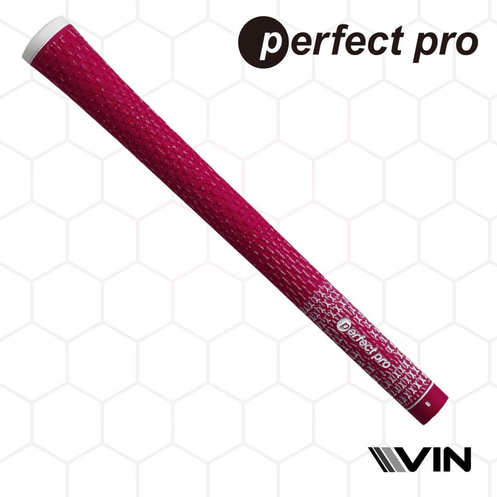 X-Hold grip with brand perfect pro in burgandy
