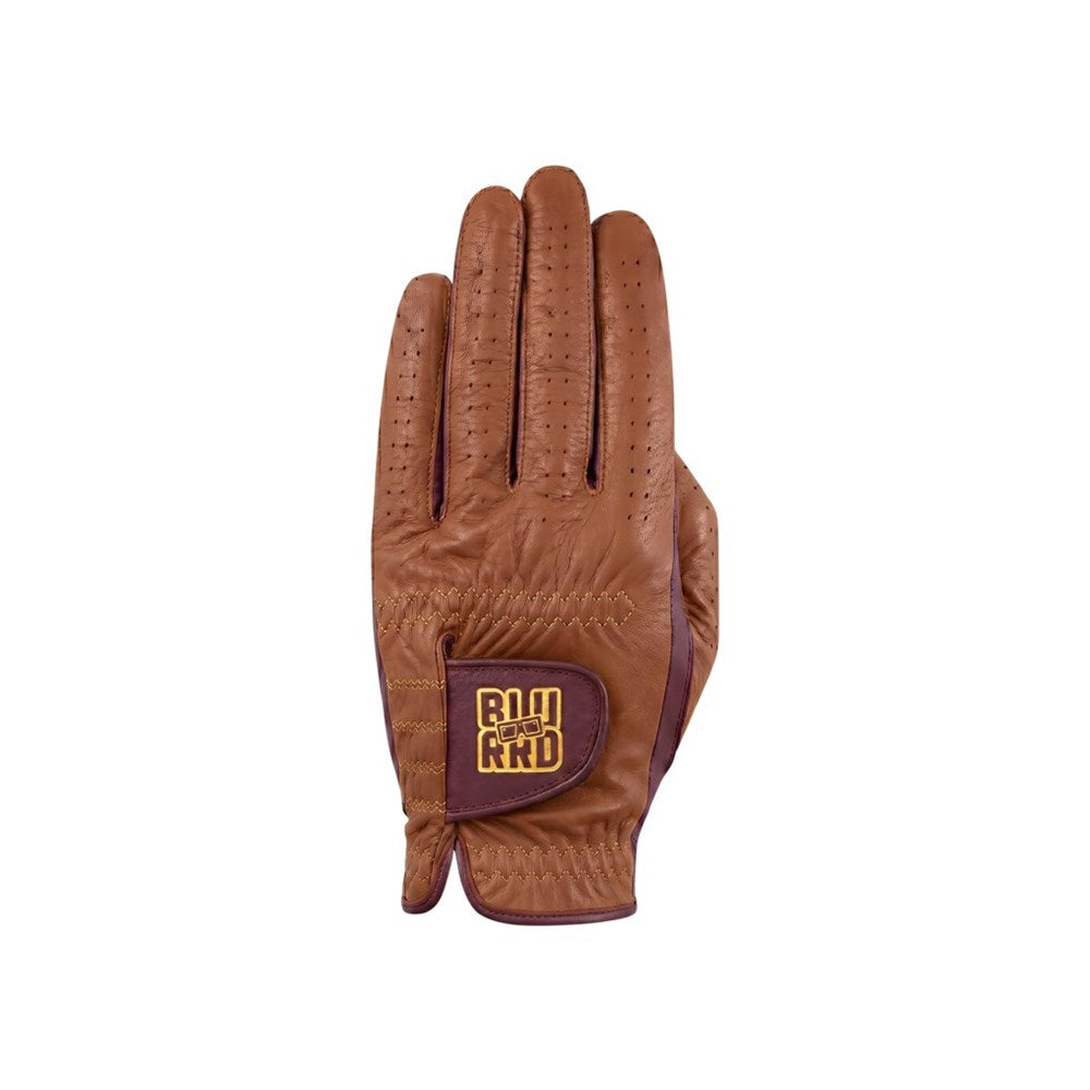 BLURRD - Golf Glove - Heritage Collection (Mens) Cognac/Burgundy