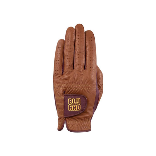BLURRD - Golf Glove - Heritage Collection (Mens) Cognac/Burgundy