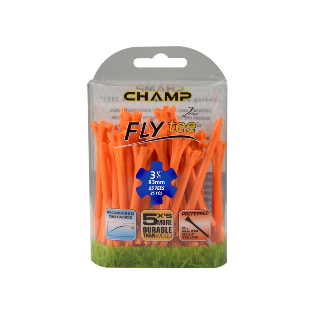 Champ - Zarma Plastic FlyTees Golf Tees 3.14 (25Pc)