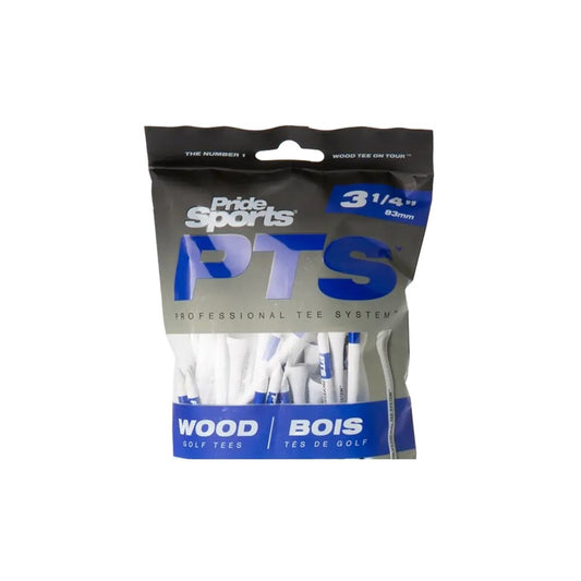 Pride Sports - Wooden Tee - Pts Green Grass 3.14 (15Pc) - White