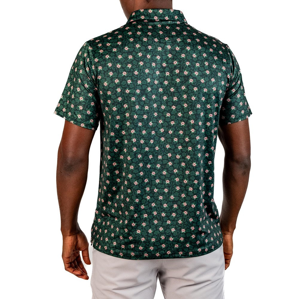 Pins & Aces - Polo Tee - Augusta Dark Azalea