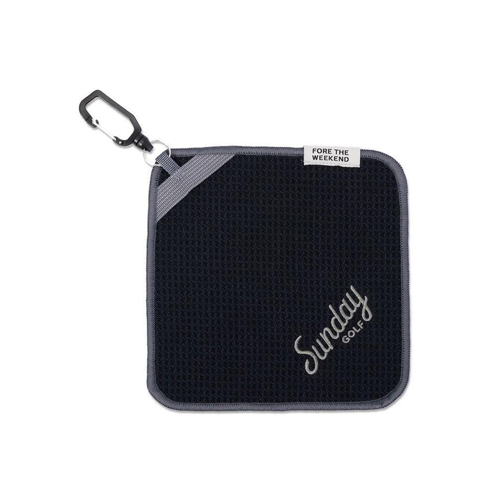 Sunday Golf - Golf Towel - Loma Magnetic - Black