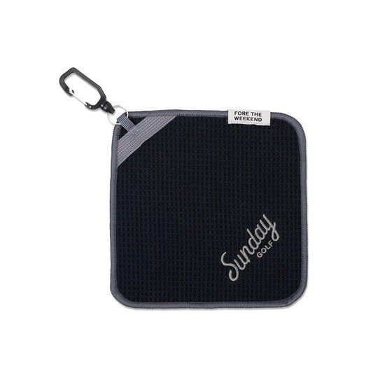 Sunday Golf - Golf Towel - Loma Magnetic - Black