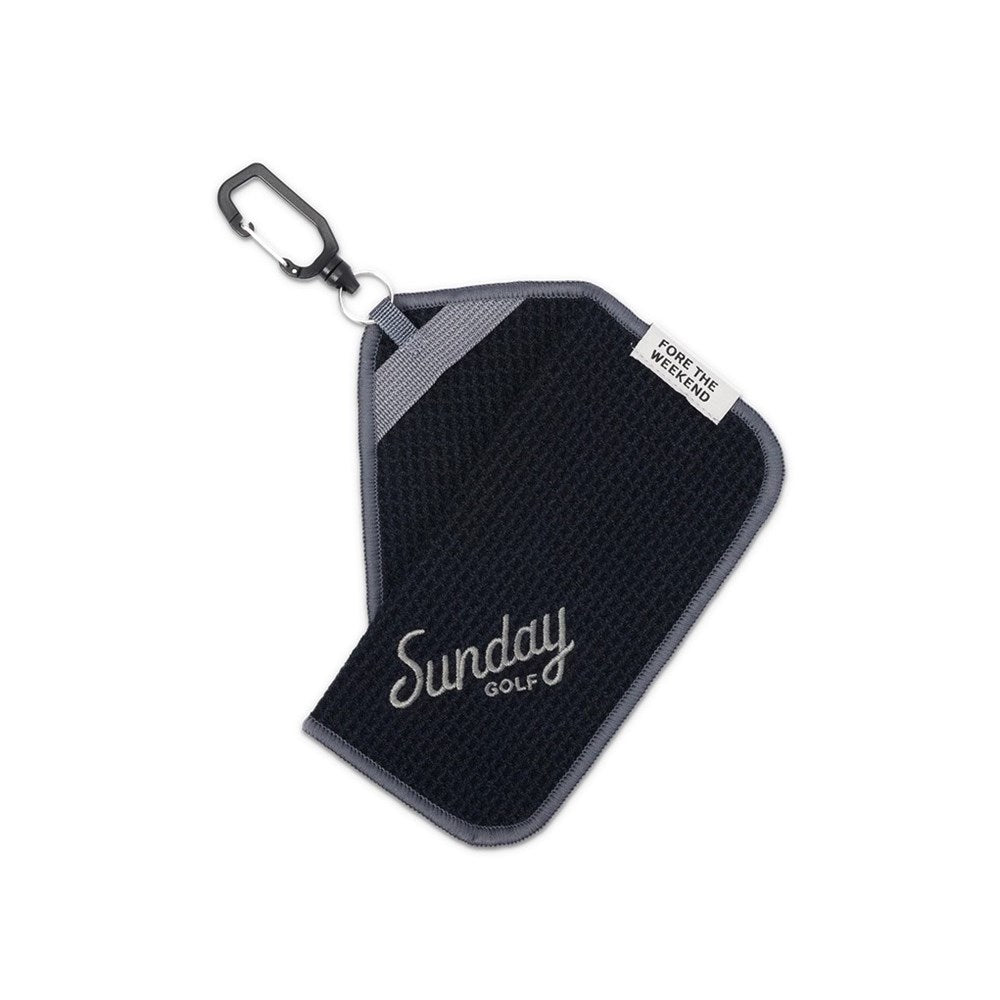Sunday Golf - Golf Towel - Loma Magnetic - Black