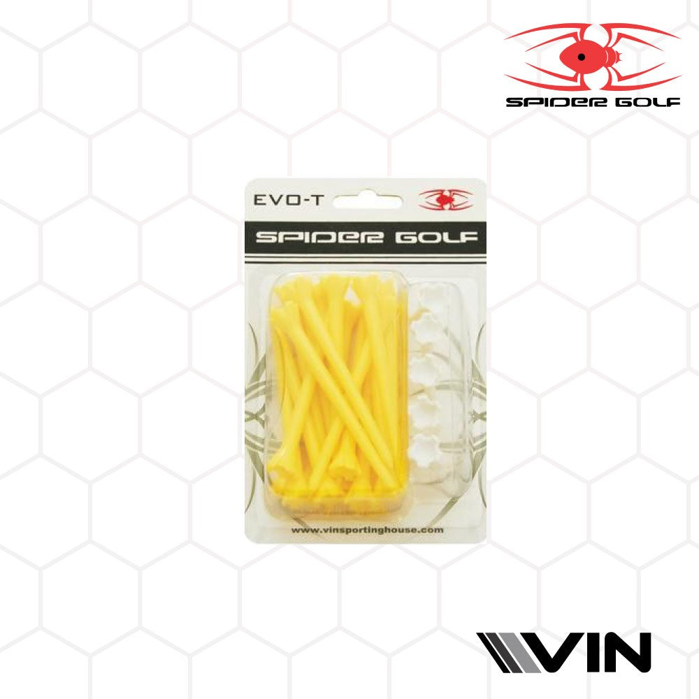 Spider - Tees - Plastic Evo-T Retail Pack (25Pc)