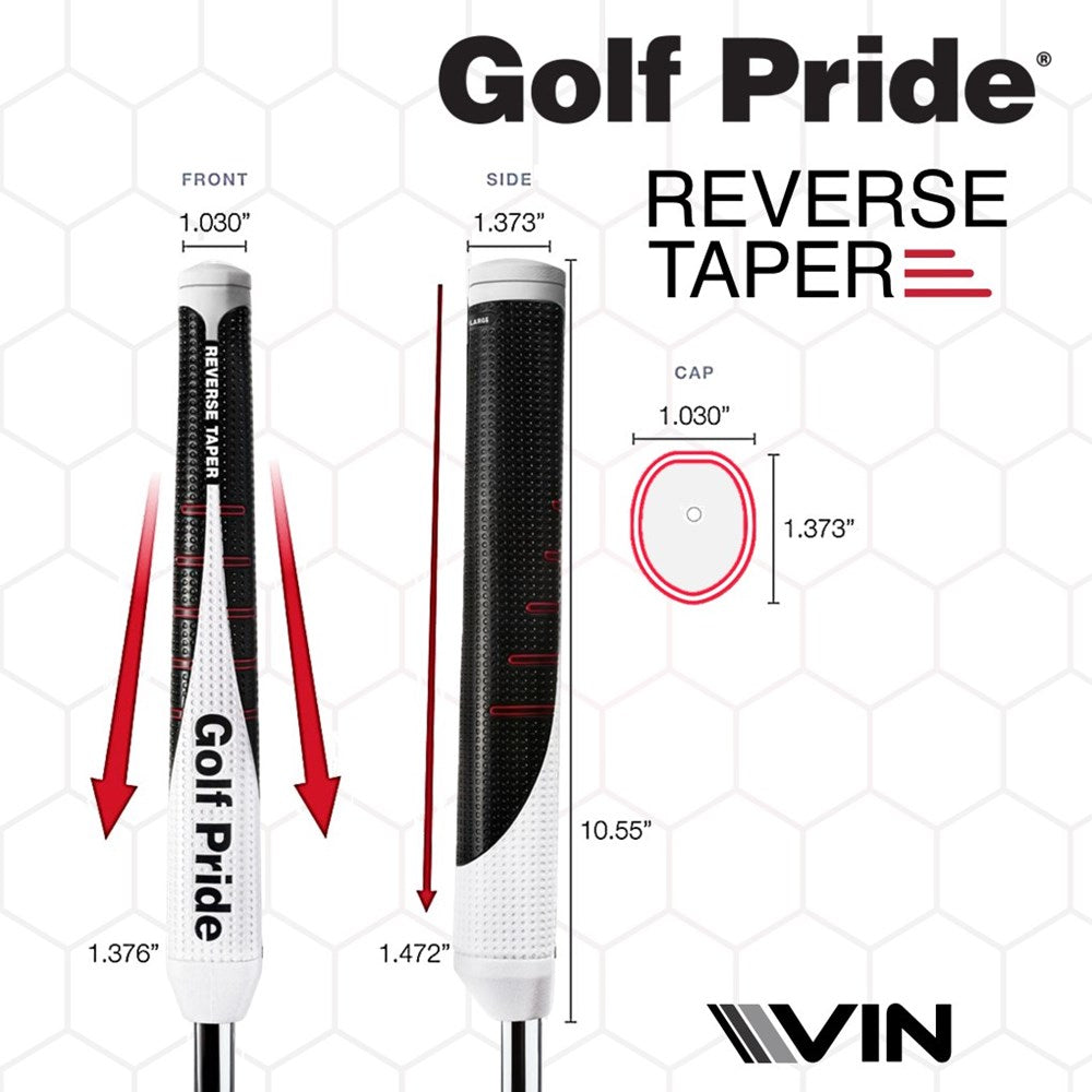 Golf Pride Putter - Reverse Taper Flat - 58 R