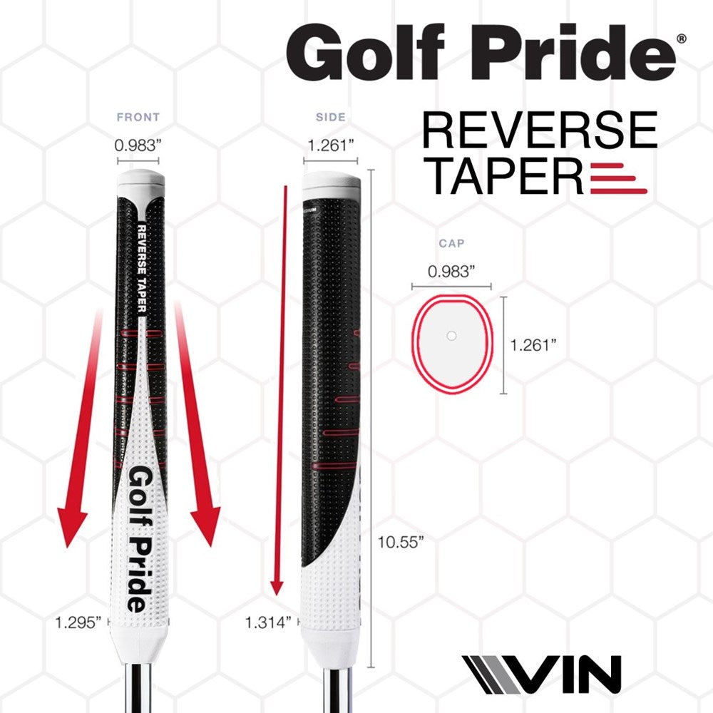 Golf Pride Putter - Reverse Taper Flat - 58 R