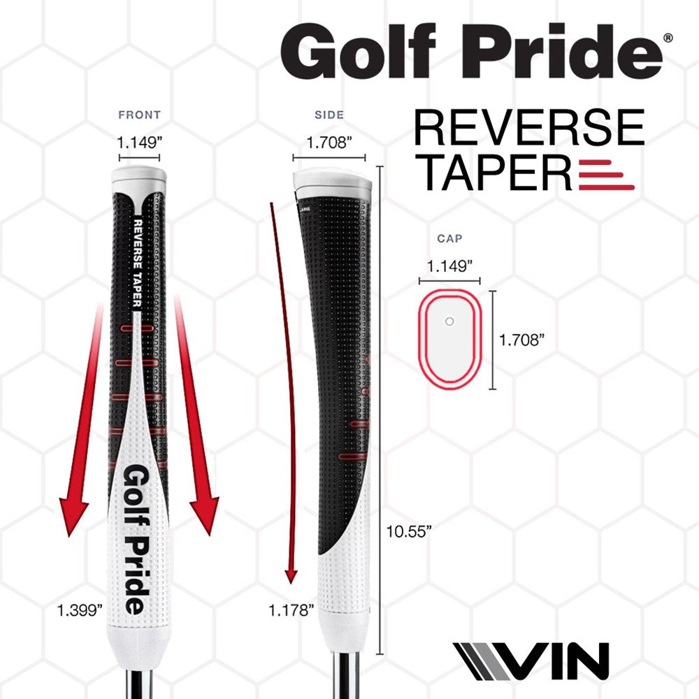 Golf Pride Putter - Reverse Taper Pistol - 58 R