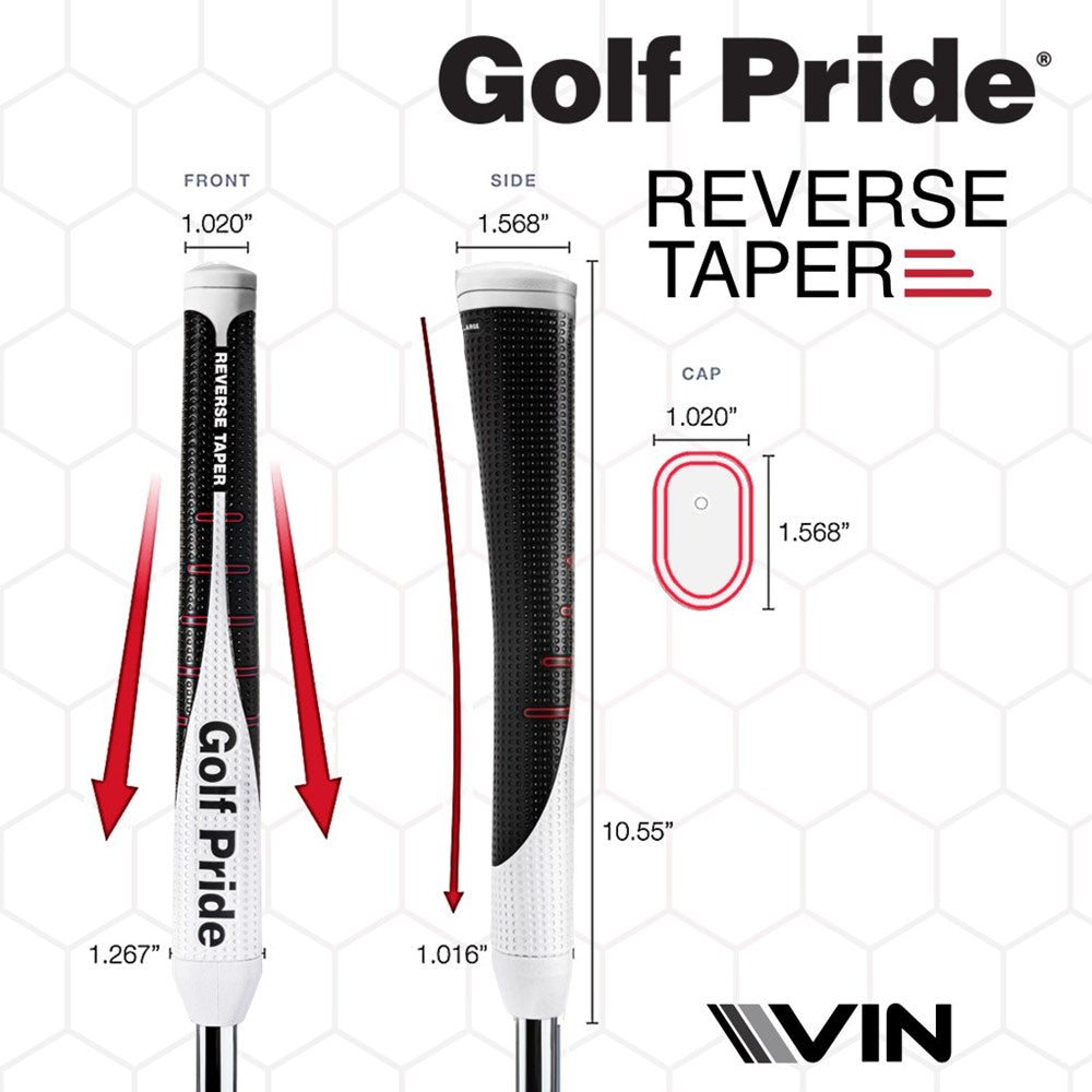 Golf Pride Putter - Reverse Taper Pistol - 58 R