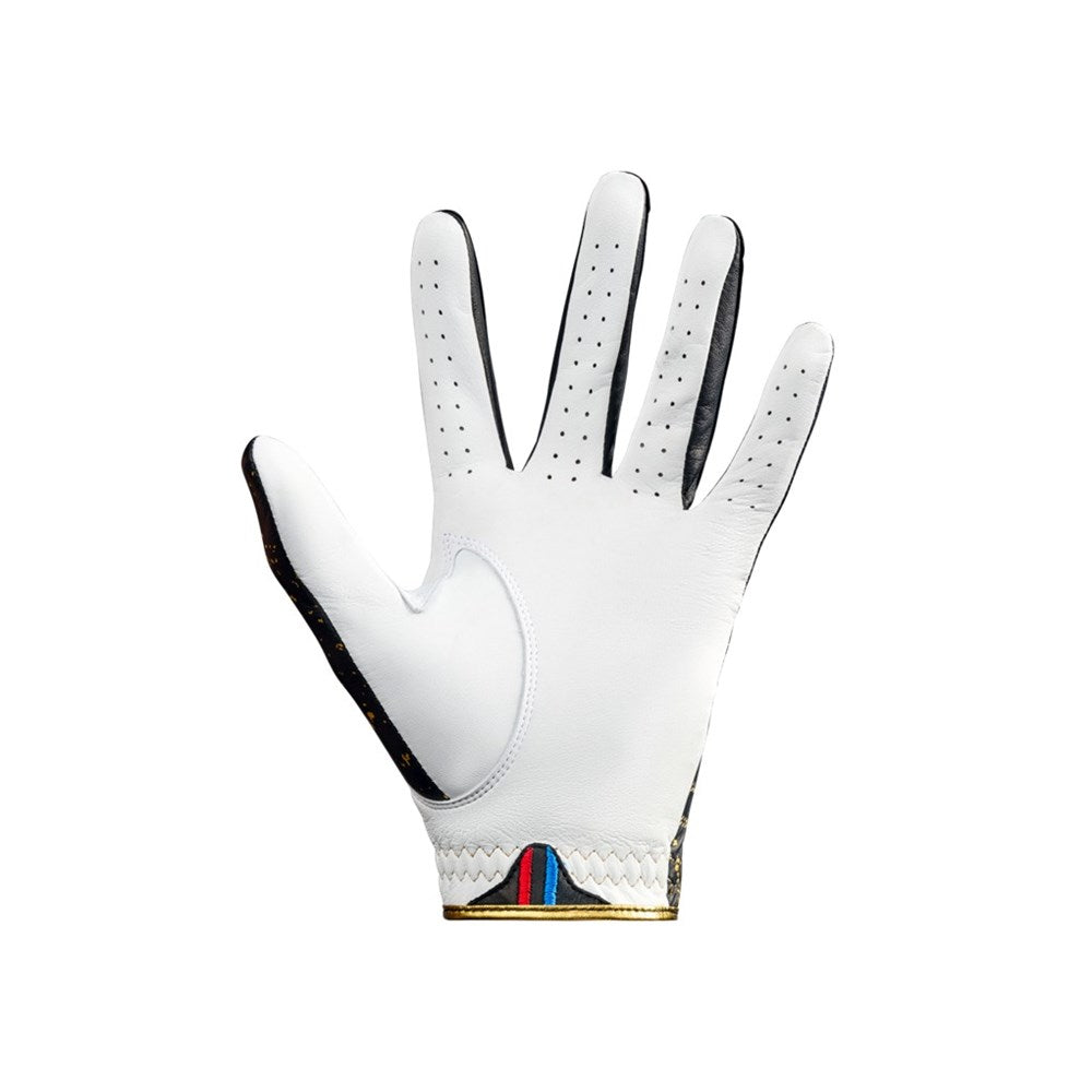 BLURRD - Golf Glove - 24K Collection (Mens) White Based/Black