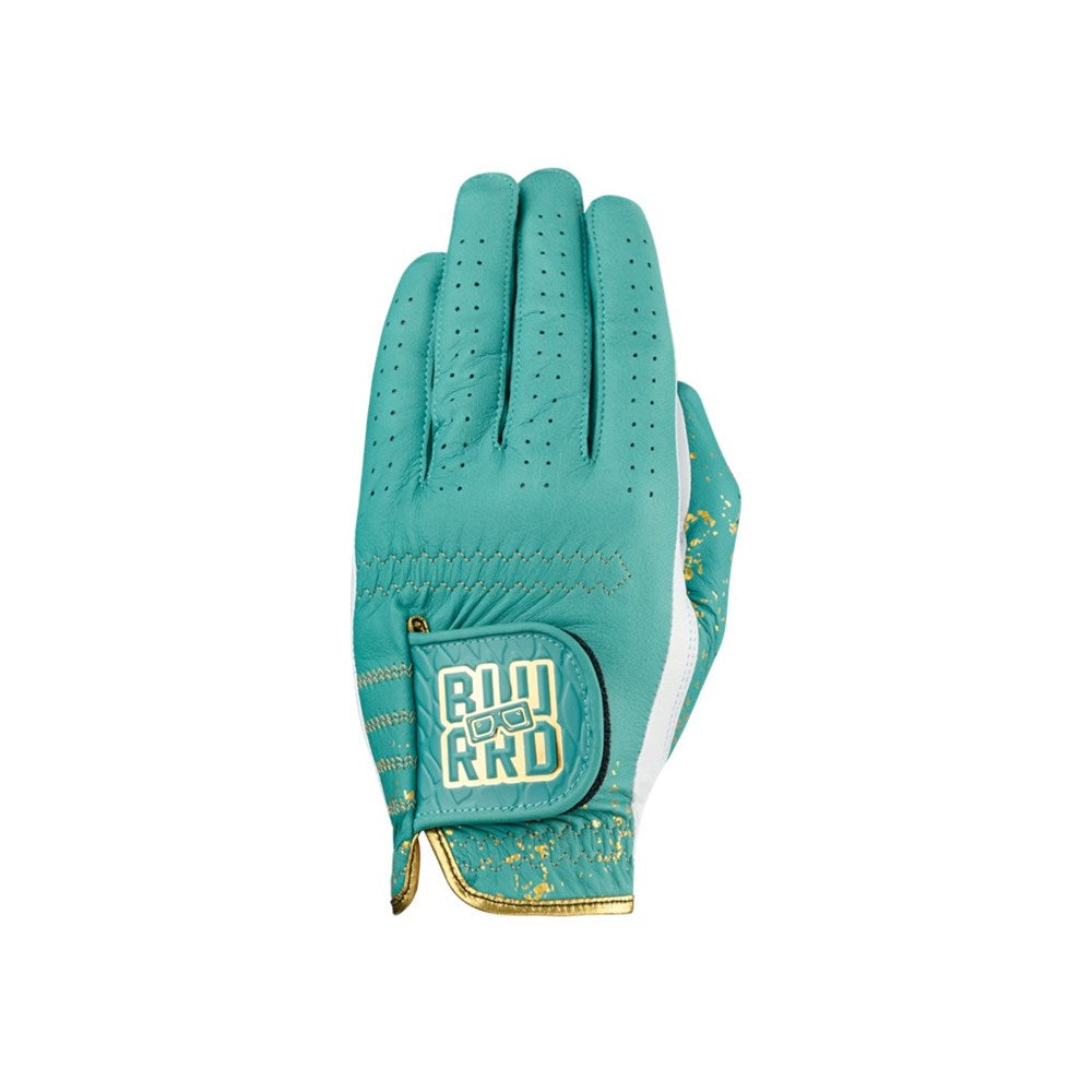 BLURRD - Golf Glove - 24K Collection (Mens) White Based/Seafoam