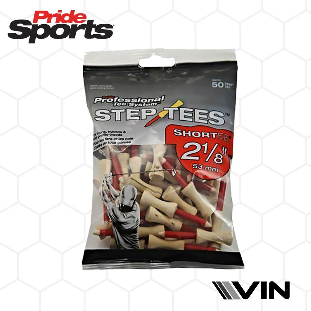 Pride Sports - Wooden Tee - PTS Step Tee 2.18 (50Pc)