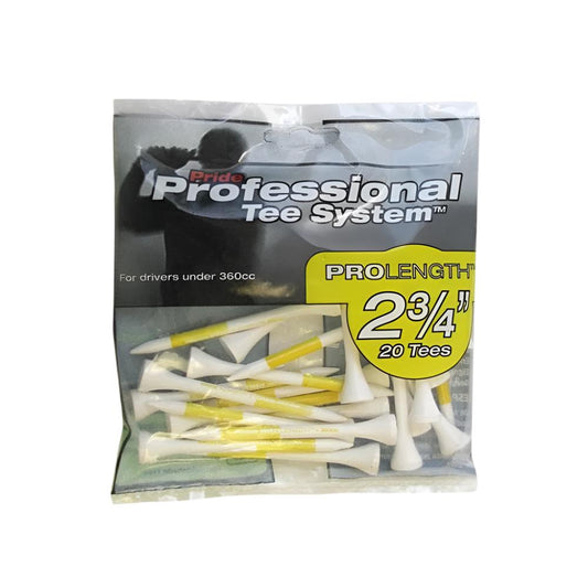 Pride Sports - Wooden Tee - Pts Green Grass 2.34 (20Pc) - White