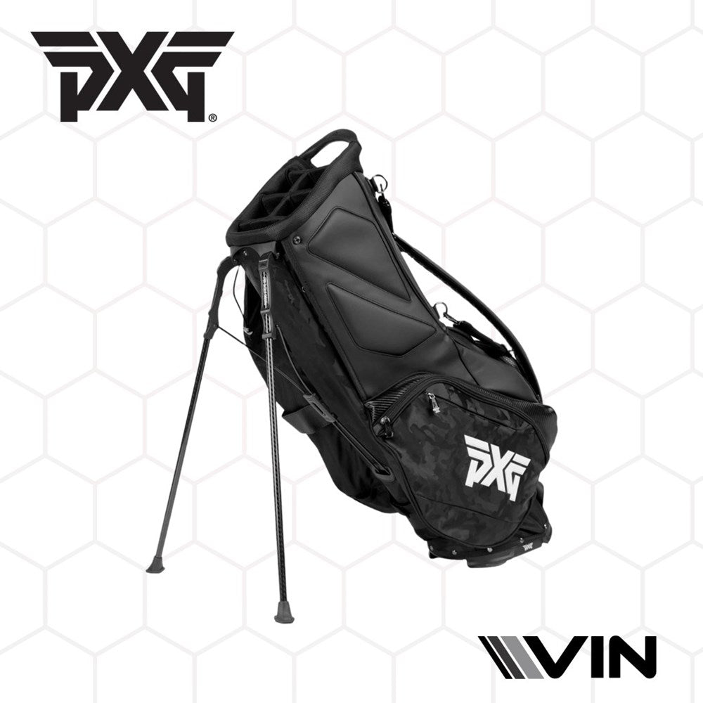 PXG Lightweight Carry Stand Bag in Black & White